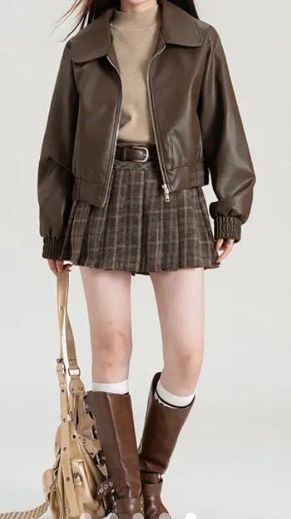 Faux Leather Jacket - Image 2